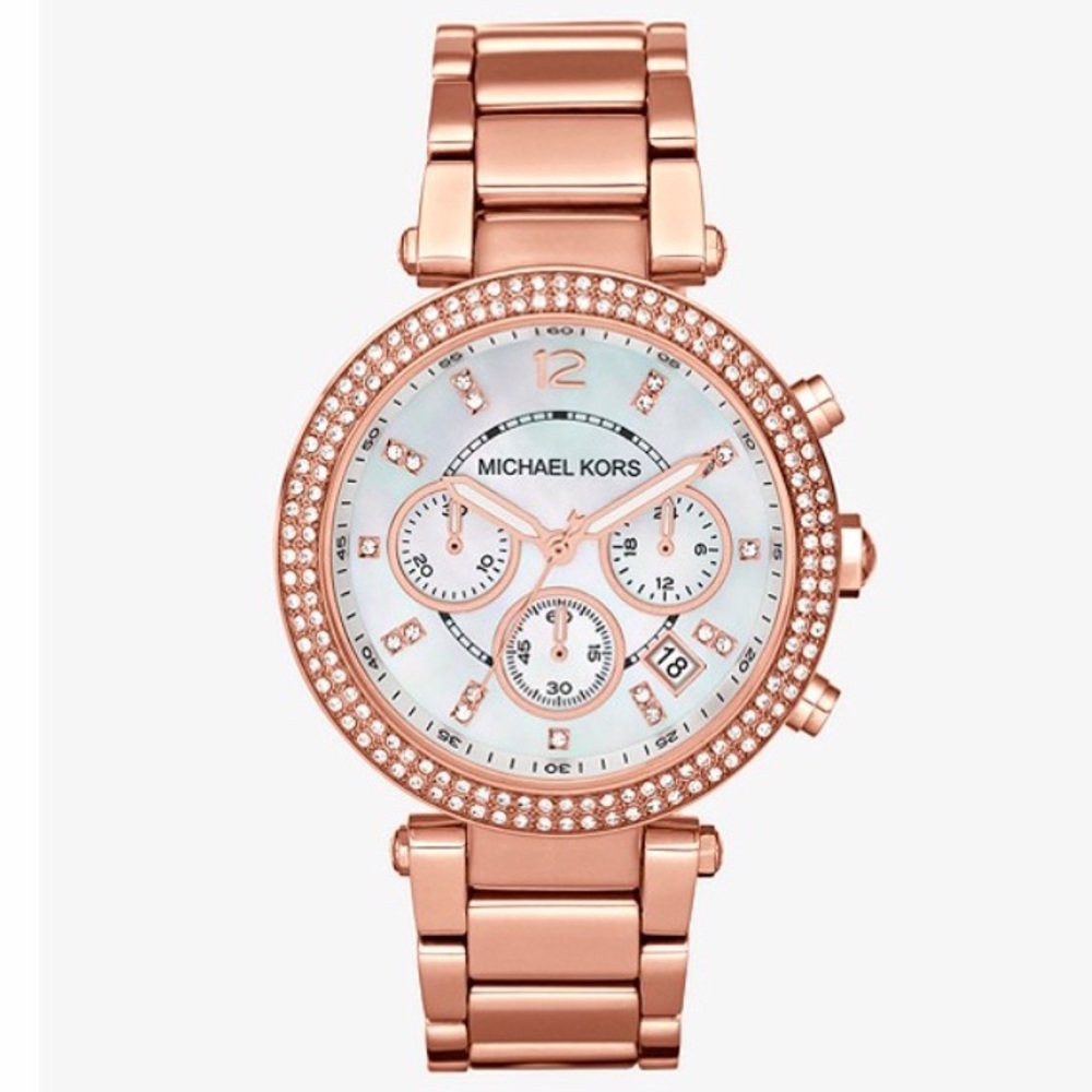 Michael Kors Parker Rose Gold-Tone Watch